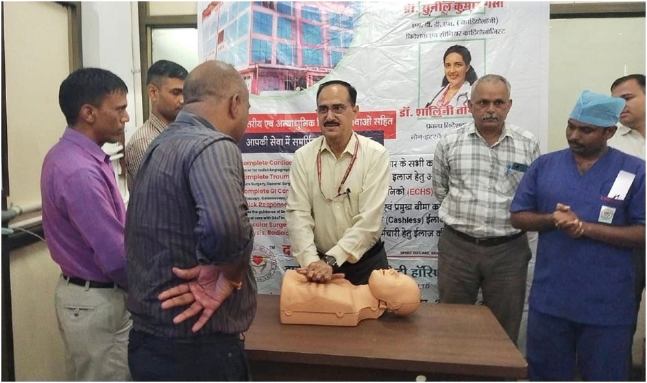 NIA Office जयपुरमेंहुआ CPR ट्रेनिंग